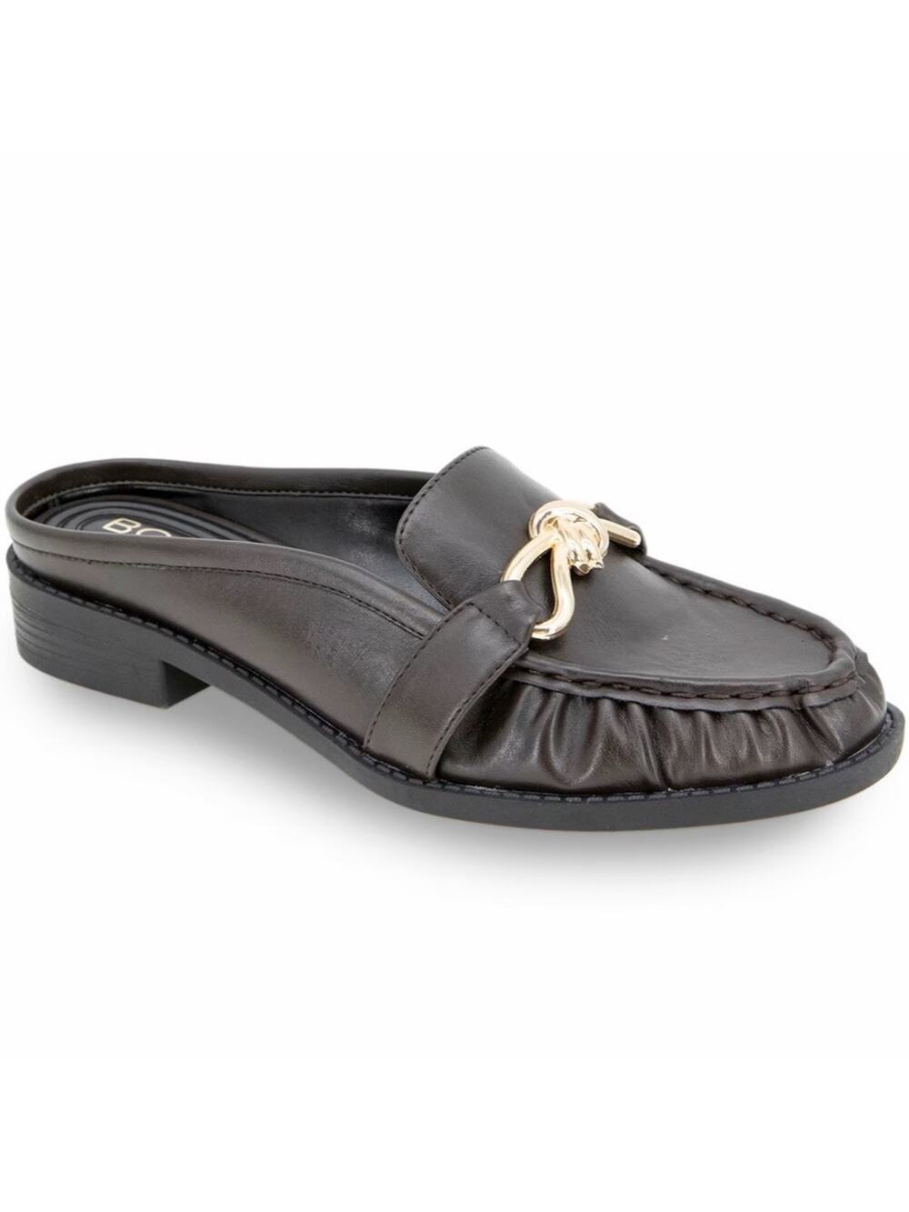 BCBGeneration Womens Size 9.5M Kaara Chocolate Brown Mule Loafers Academia NEW